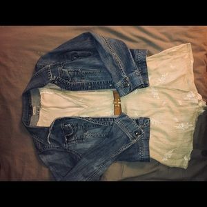 Printed skirt romper